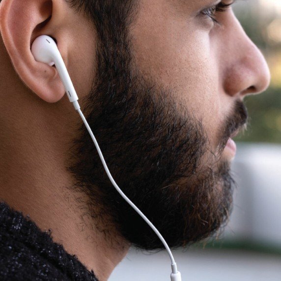 Guhdaroka Yekane ya Mono ya Porodo Soundtec bi Jackê 3.5mm û Mîkrofona Zelaliya Bilind - Spî