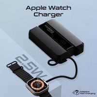 Promate Neo-10 Power Bank 10000mAh Apple Watch Charger 30W PD Black-Watch Charger