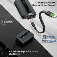 Promate Neo-10Uni Power Bank 10000mAh 30W PD Bidirectional Cable Grey-Ports