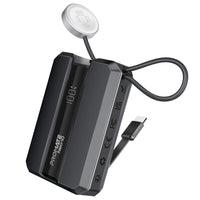 Promate Neo-10 Power Bank 10000mAh Apple Watch Charger 30W PD Grey-Front