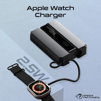 Promate Neo-10 Power Bank 10000mAh Apple Watch Charger 30W PD Grey-Watch Charger