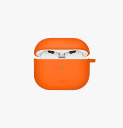 UNIQ Nexo active silicone AirPods 4 case with ear hooks Volt Orange