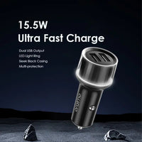 Oraimo Highway 15 OCC-1152D Car Charger Black - Product View