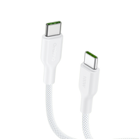 كابل Oraimo BraidLine من USB-C إلى USB-C موديل OCD-1525CC بقدرة 100 واط وطول 1 متر