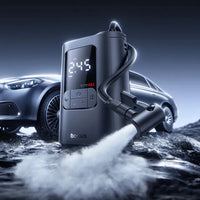 Baseus GoTrip VA1 Cordless Inflator 22-Cylinder Black with Hoses + Cable - منفاخ لاسلكي بيسوس جو تريب VA1 22 سلندر أسود مع خراطيم وكيبل