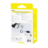 Baseus Silky Cable USB to Lightning 2.4A 2m Black | كابل بيسوس سيلكي يو اس بي لايتننج 2 متر أسود
