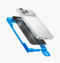 UNIQ Optix EXOFit Privacy screen protector for iPhone 17 Pro Max - privacy filter angle