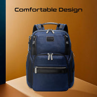 Promate Oracle-BP Laptop Backpack 15.6 inch 28L Tag Tracker Blue-Angle