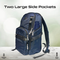 Promate Oracle-BP Laptop Backpack 15.6 inch 28L Tag Tracker Blue-Straps