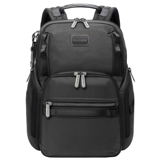 Promate Oracle-BP Laptop Backpack 15.6 inch 28L Tag Tracker Black-Front