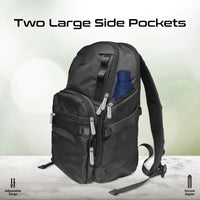 Promate Oracle-BP Laptop Backpack 15.6 inch 28L Tag Tracker Black-Straps