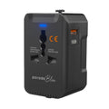Porodo Blue Dual Port Universal Charger - Black | شاحن بورودو بلو ثنائي المنافذ العالمي - أسود
