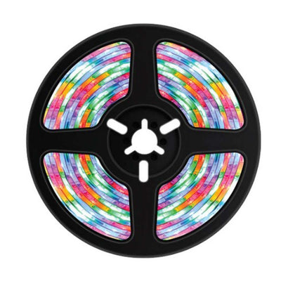 شريط اضائة RGB تفاعلي مع الصوت بطول 5 متر من بورودو, مع ريموت 44 مفتاح | Porodo Blue 16.4 Ft Sound Reactive RGB Strip Light with 44 Key Remote