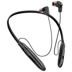سماعة رقبة مغناطيسية لاسلكية Porodo Blue مع اقتران بلوتوث مزدوج - أسود | Porodo Blue Wireless Magnetic Neckband with Dual Bluetooth Pairing - Black