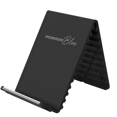 حامل مرن محمول للهاتف واللابتوب بورودو بلو - أسود | Porodo Blue Flexible Portable Phone and Laptop Stand – Black
