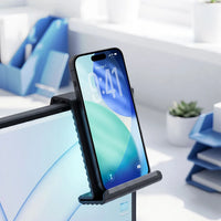 حامل مرن محمول للهاتف واللابتوب بورودو بلو - أسود | Porodo Blue Flexible Portable Phone and Laptop Stand – Black