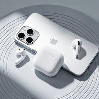 سماعات بورودو بلو 4 ببطارية 300mAh - أبيض | Porodo Blue Airpods 4 With 300 mAh Battery – White