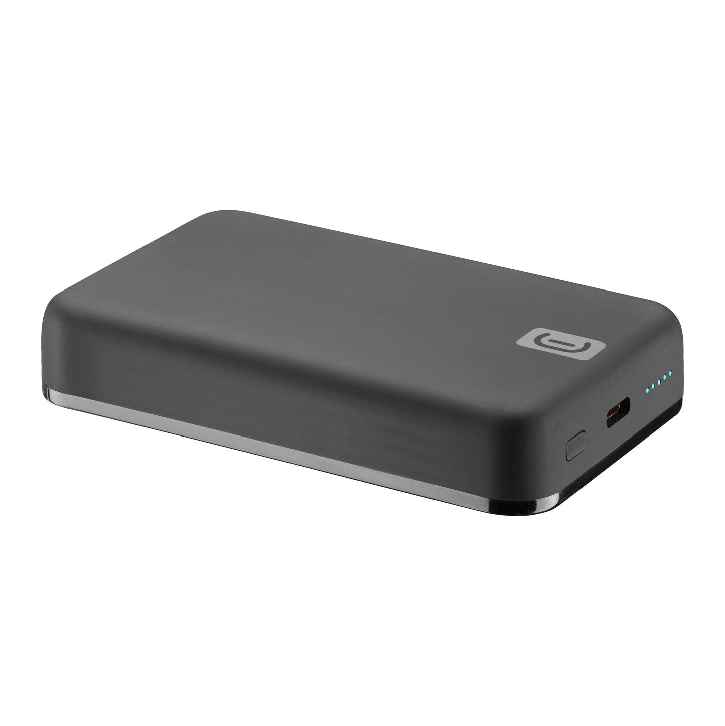 Cellularline Wireless Power Bank MAG 10000 Battery Charger Compatible with Mag Safe System - سيلولار لاين باور بانك لاسلكي شاحن بطارية متوافق مع نظام ماجسيف سعة 10000 مللي أمبير