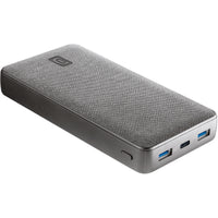 Cellularline Powerbank Shade Laptop 20000 mAh 65W - Powerbank ji bo laptop û telefonên desta, piştgirîya şarjkirina bilez a 20000W ji Cellularline dike