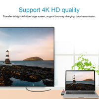 WiWU T8 7-di-1 USB-C 3.0 Adapter ji bo MacBook Pro
