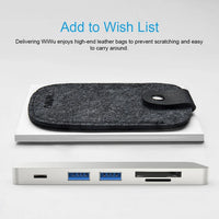 WiWU T8 7-di-1 USB-C 3.0 Adapter ji bo MacBook Pro