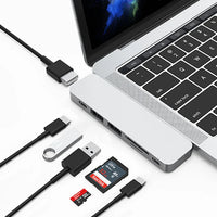 WiWU T8 7-di-1 USB-C 3.0 Adapter ji bo MacBook Pro