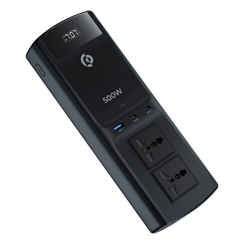 Veguherînera Otomobîlê ya Pir-Port a Gerdûnî ya Powerology 500W bi Derketina Dual USB-C