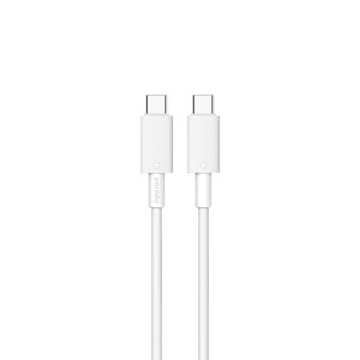 Kabloya PVC ya USB-C bo USB-C ya Porodo 1.2M – Şarjkirina Bilez a 60W PD.