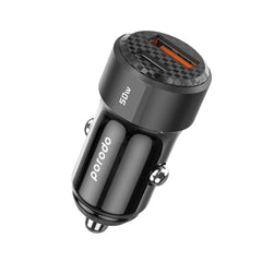 Şarjêra Otomobîlê ya Du Port a Porodo 50W PD 20W QC 30W.
