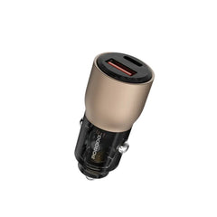 شاحن سيارة بورودو شفاف 95 واط بمنفذي يو اس بي سي و يو اس بي اي  | Porodo 95W Transparent USB A+C Port Car Charger