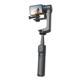 مثبت كاميرا بورودو مانع للاهتزاز مع تحكم مركزي دوار - اسود | Porodo Anti-Shake Gimbal with Rotatable Central Control - Black
