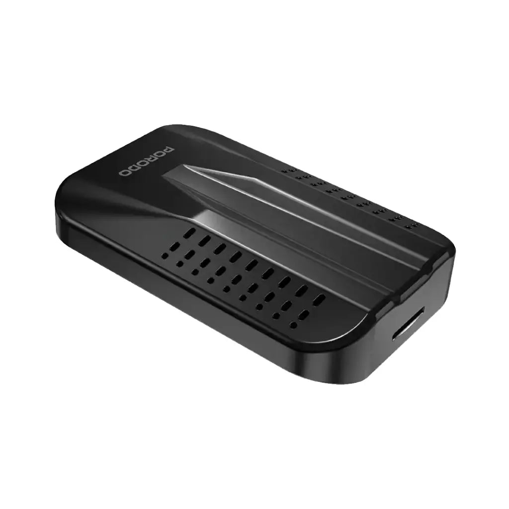 جهاز CarPlay سلكي عبر يو اس بي سي من بورودو, نظام تشغيل اندرويد 12 وسعة 128GB - اسود | Porodo Android 12 BT5.0 + 128GB with USB-C Built-in Wired CarPlay - Black