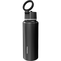 زجاجة ماء مغناطيسية بورودو لايف ستايل 32 أونصة - أسود | Porodo Lifestyle Magsafe Bottle 32oz - Black