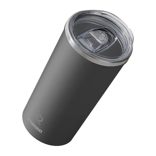 Porodo Lifestyle 400ml Auto-Stirring Suction Twin Wall Cup | كوب بورودو لايف ستايل 400 مل بخاصية التحريك الذاتي