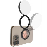 Porodo Lifestyle Magnetic Selfie Fill Light - Black | مصباح بورودو لايف ستايل المغناطيسي لإضاءة السيلفي - أسود