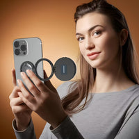 Porodo Lifestyle Magnetic Selfie Fill Light - Black | مصباح بورودو لايف ستايل المغناطيسي لإضاءة السيلفي - أسود