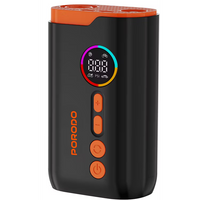 Porodo Lifestyle 55W Portable Tire Inflator 150 PSI with 4 Modes and Digital Display | منفاخ إطارات بورودو المحمول 55 واط 150 PSI مع 4 أوضاع وشاشة رقمية