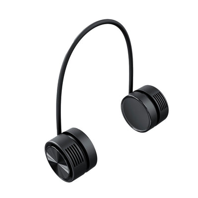 مروحة رقبة بورودو لايف ستايل المحمولة, حتى 4 ساعات تشغيل - اسود | Porodo Lifestyle Neckband Cooling Fan – Up to 4H Playtime – Black.