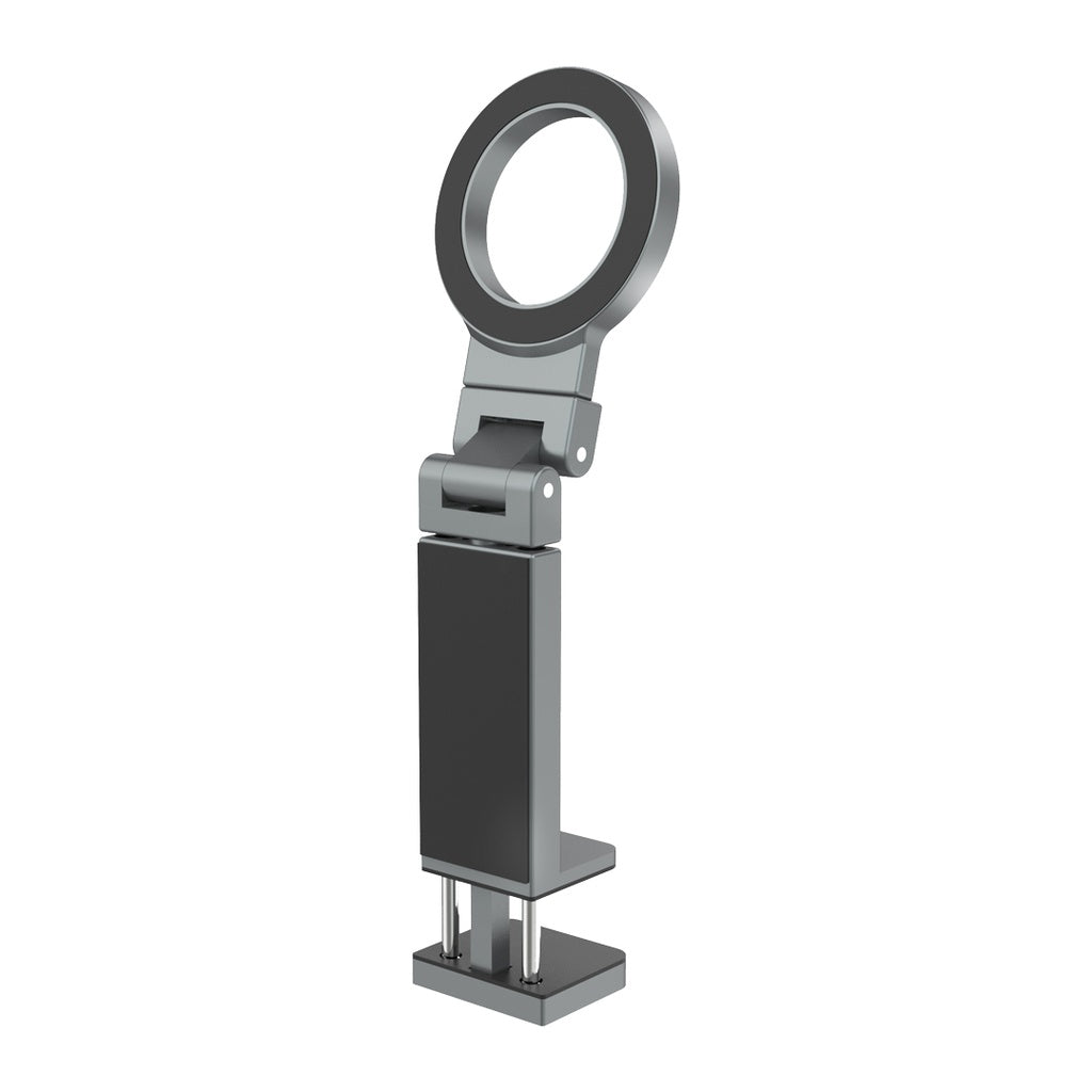 حامل هاتف مغناطيسي للمكتب بزاوية دوران 360 درجة قابل للطي من بورودو - اسود | Porodo Magnetic Desk Mount with 360° Rotation Folding - Black