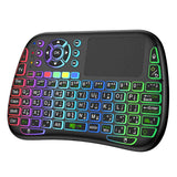 Klavyeya Destikê ya Bêtêl a Porodo Mini ya Bi Ronahiya RGB - Reş.