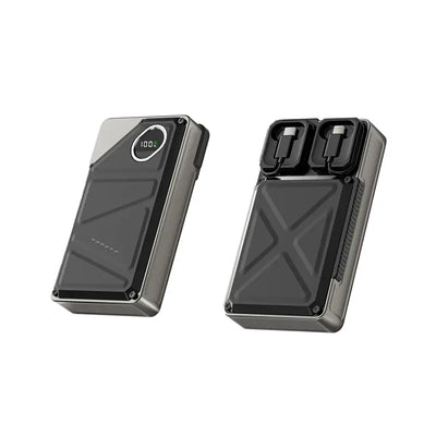 Porodo 20000mAh Power Bank Built-In Type-C & Lightning | باور بانك بورودو 20000mAh مع كابل Type-C و Lightning مدمج