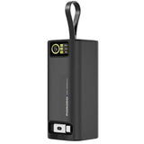 باور بانك بورودو بسعة 30000mAh مع منافذ Type-C وشاشة رقمية - أسود | Porodo 30000mAh Powerbank 2xType-C, USB A and Type C and Digital Display BAYCK