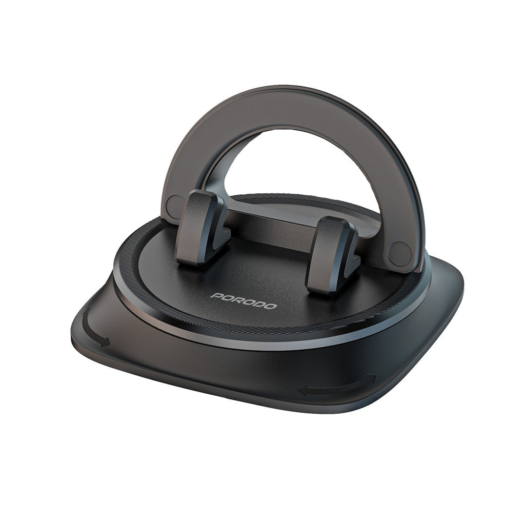 حامل هاتف قابل للدوران من بورودو - اسود | Porodo Rotatable Mobile Phone Bracket - Black