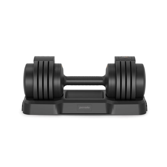 دمبل بورودو الذكي القابل للتعديل بوزن يصل حتى 55 باوند | Porodo 55 LB Single Adjustable Smart Dumbbell