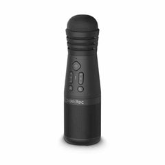 مايكروفون كاريوكي بورودو ساوندتيك مع مكبر صوت - اسود | Porodo Soundtec Karaoke Microphone With Speaker - Black