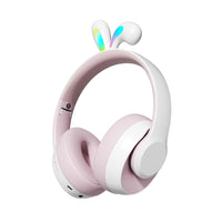 سماعة رأس للاطفال مع عزل ضوضاء من بورودو ساوندتيك, بطارية تدوم حتى 35 ساعة | Porodo Soundtec Kids ENC Headphone Rabbit Ear – 35H Battery Life.
