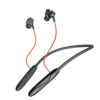 سماعات بورودو ساوندتيك اللاسلكية بتصميم حول الرقبة - اسود | Porodo Soundtec Magnetic INR Wireless Neckband Earphone– Black