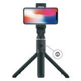عصا سيلفي مع ترايبود وريموت بلوتوث من بورودو - اسود | Porodo Bluetooth Selfie Stick with Tripod - Black