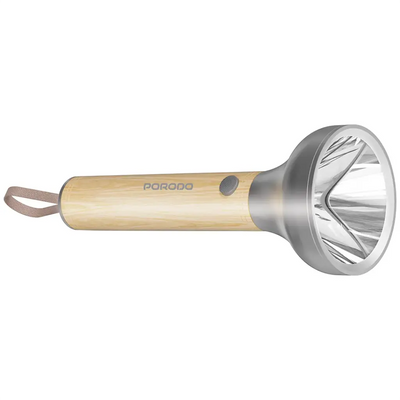 Porodo Lifestyle Birch 300 LED Flashlight - Wood | فلاشلايت بورودو لايفستايل بيرش 300 LED الخشبي