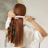 مملس شعر محمول بورودو Lifestyle ببطارية 2600mAh - وردي | Porodo Lifestyle 2600 mAh Portable Handheld Hair Straightner – Pink